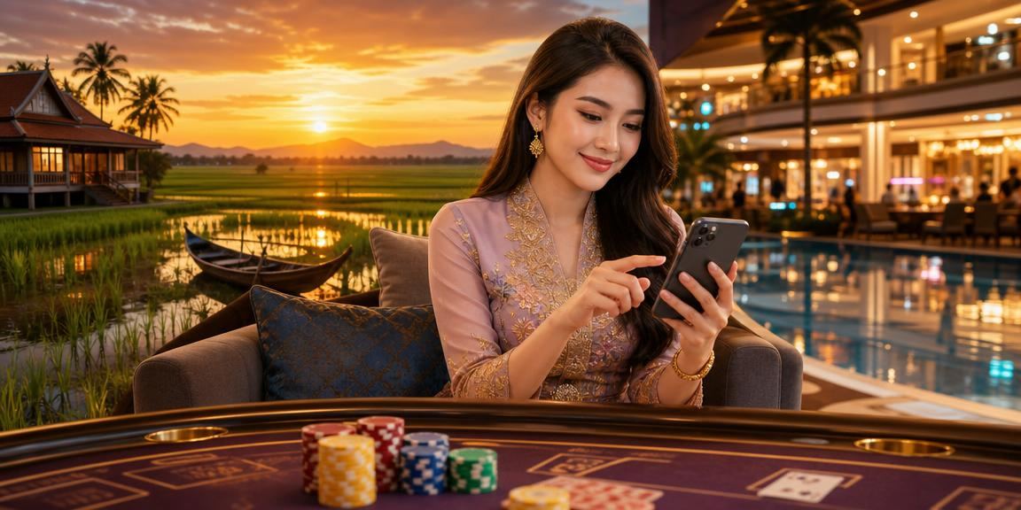 Meja baccarat langsung bergaya Malaysia di iroyal88 dengan peniaga sebenar